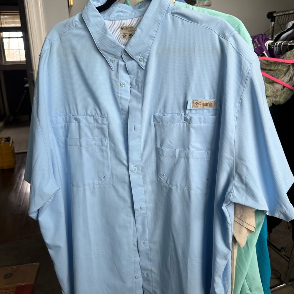 2 Columbia fishing shirts